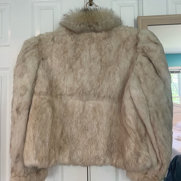 Short Rabbit Fur Coat - Picture 2 of 3